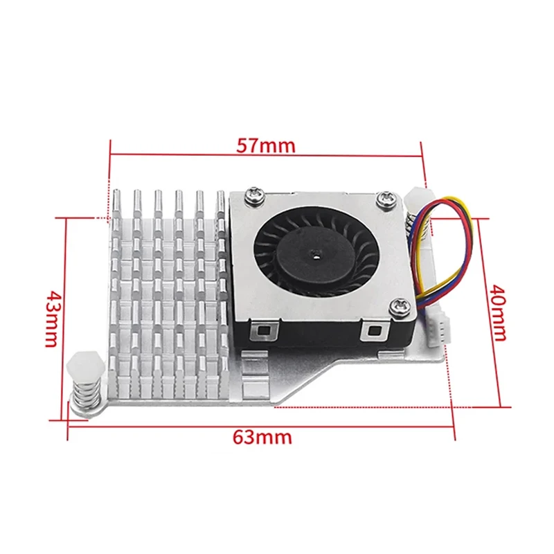 Raspberry Pi 5 Active Cooler, Copper or Aluminum Heatsink + PWM Speed Adjustable Fan Cooling Radiator for RPI 5 Pi5