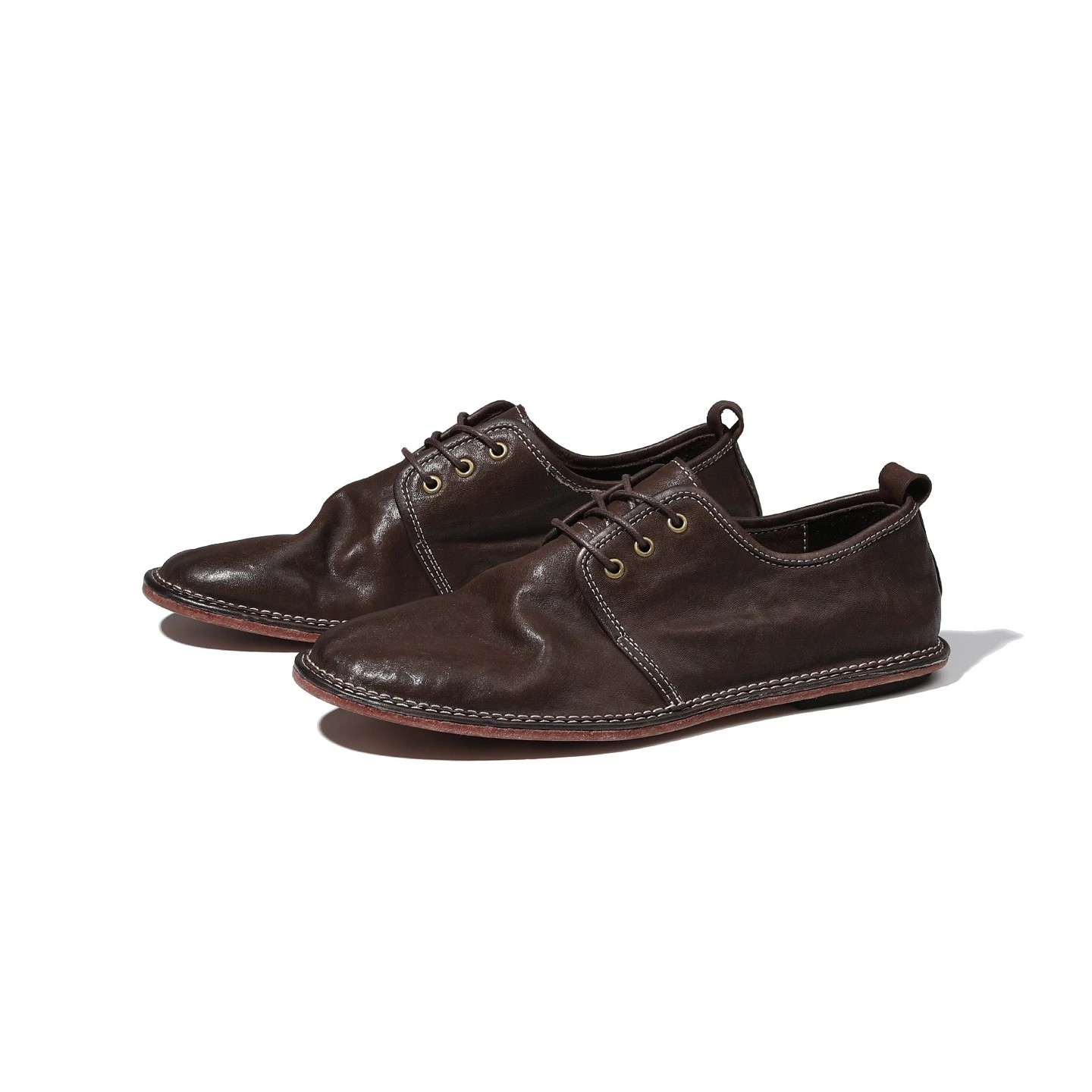 Luxury Washed Horsehide Loafers for Men Summer Breathable Soft Genuine Leather Shoes Handmade Flat Casual Footwear for US