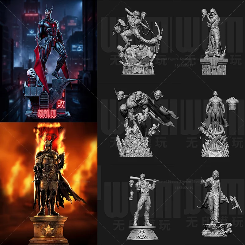 

Масштабная модель 1/24 1/18, DIY, для самостоятельной сборки, 3D-фигурка из смолы, неокрашенная, белая, Готэм, Тотем Тёмной Страшины, Люди-герои, Уэйн