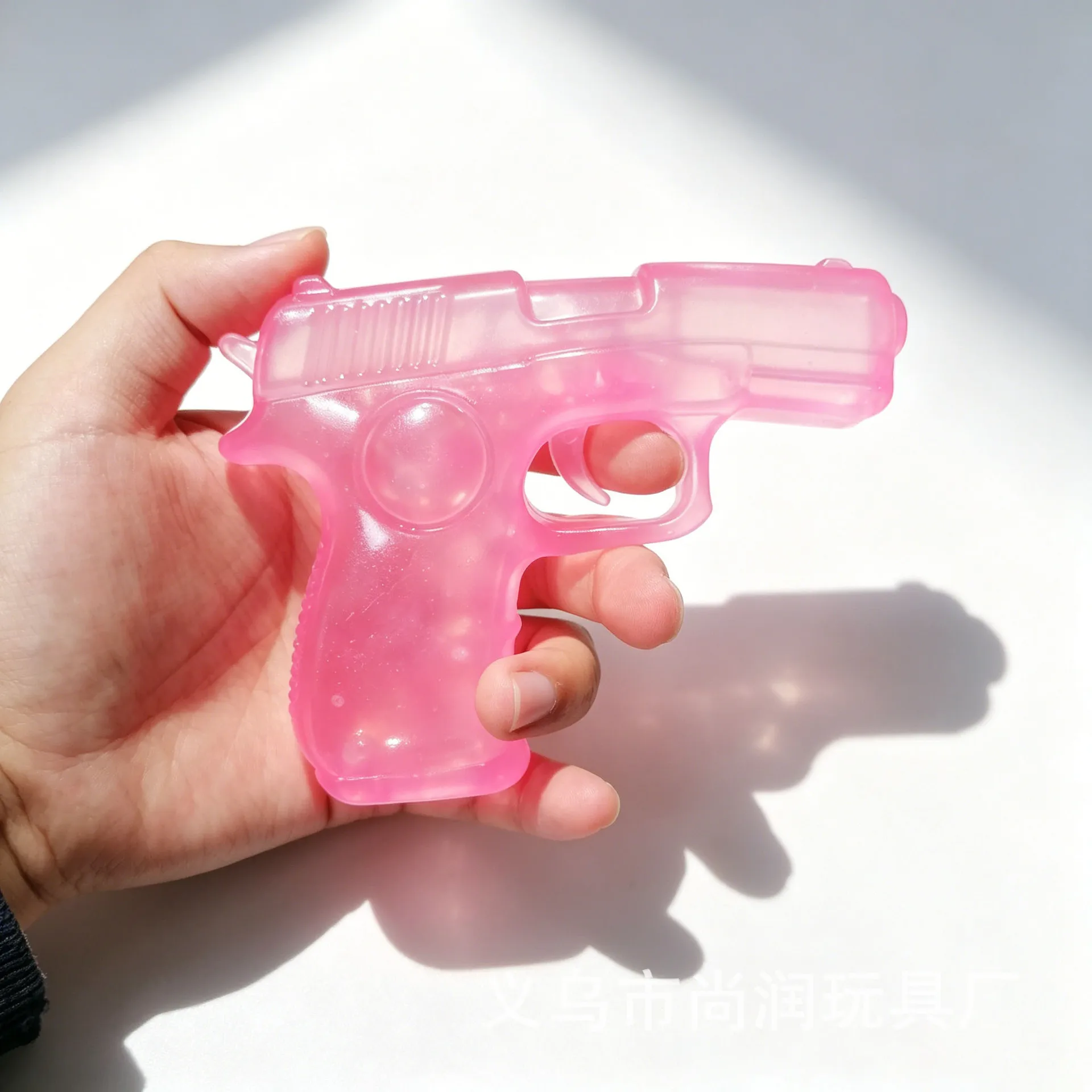 

Cross-border new pistol decompression and kneading toy gun maltose kneading music