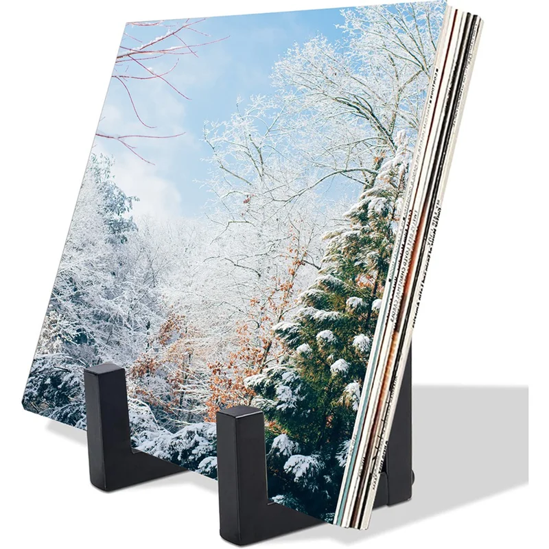 

A86G-Record Player Stand Vinyl Record Storage End Stand Vinyl Record Storage Album Storage Rack For CD/LP Vinyl Record Supplie