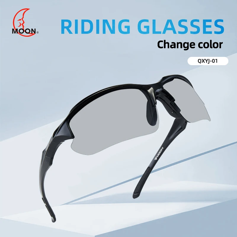 KUUVI Photochromic Cycling Glasses MTB Clear Mountain Bike Sunglasses Transition Goggles Sports Baseball Running