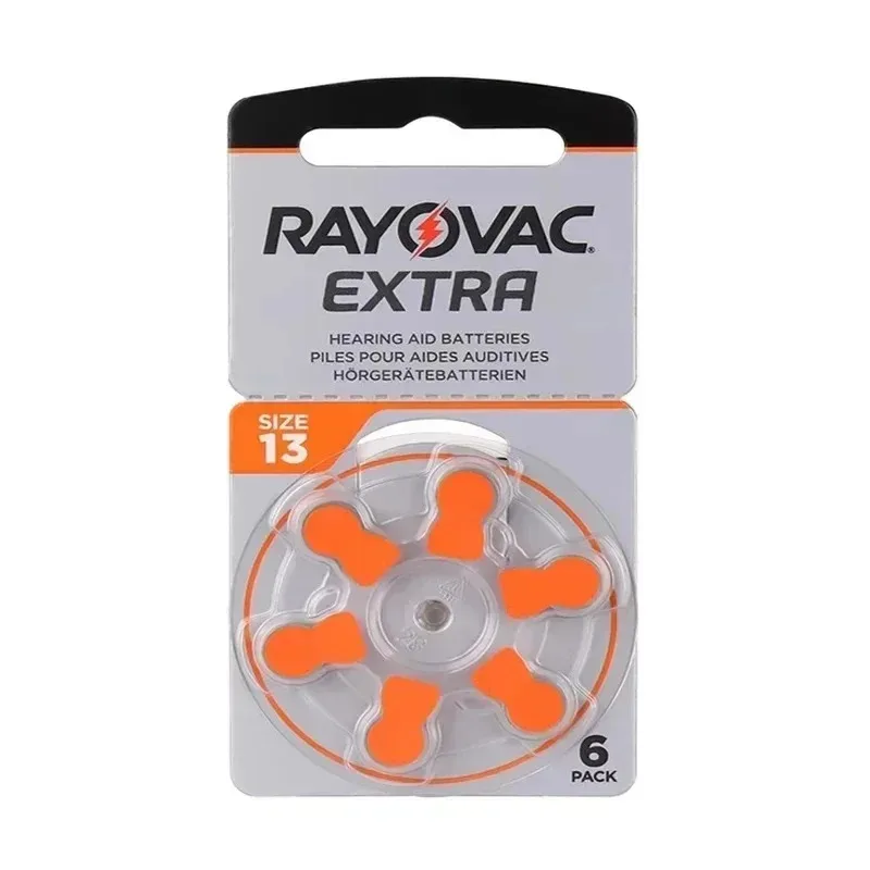 6-60 قطعة السمع A13 بطارية RAYOVAC اضافية الزنك بطاريات الهواء 1.45 فولت.13A A13 P13 PR48 بطارية ل BTE CIC RIC OE مساعدات للسمع #4