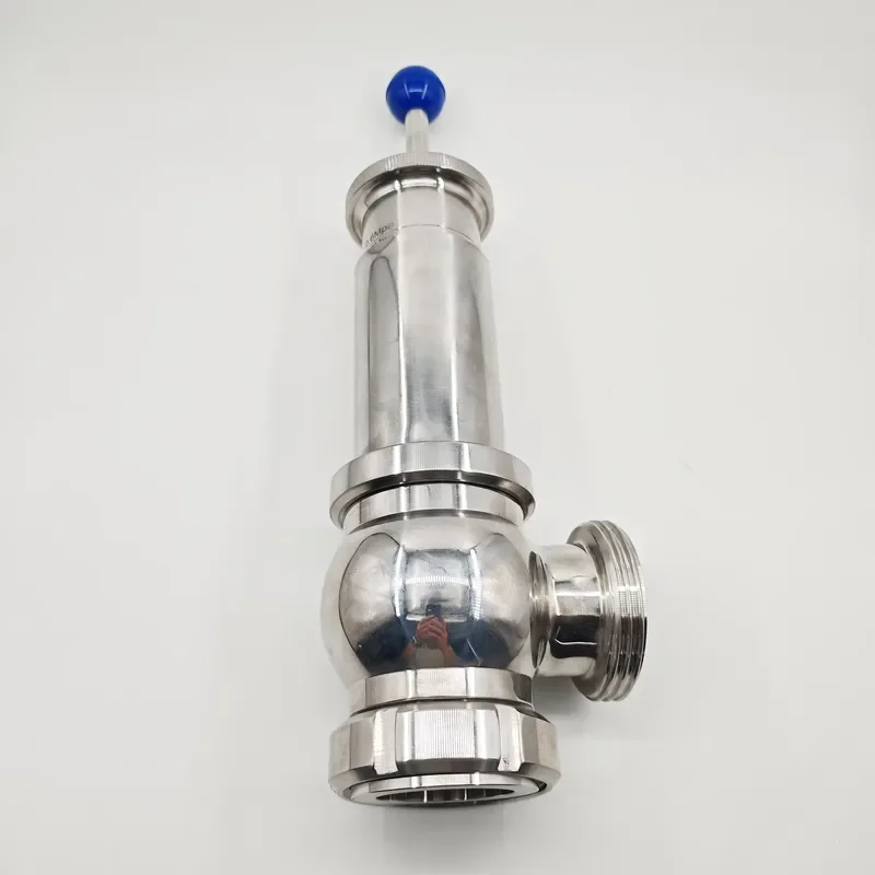 for DIN SMS Union Nut Safety Pressure Relief Valve Steam Exhaust Valve 0-6bar Accurate Pressure Relief Exhaust view 5