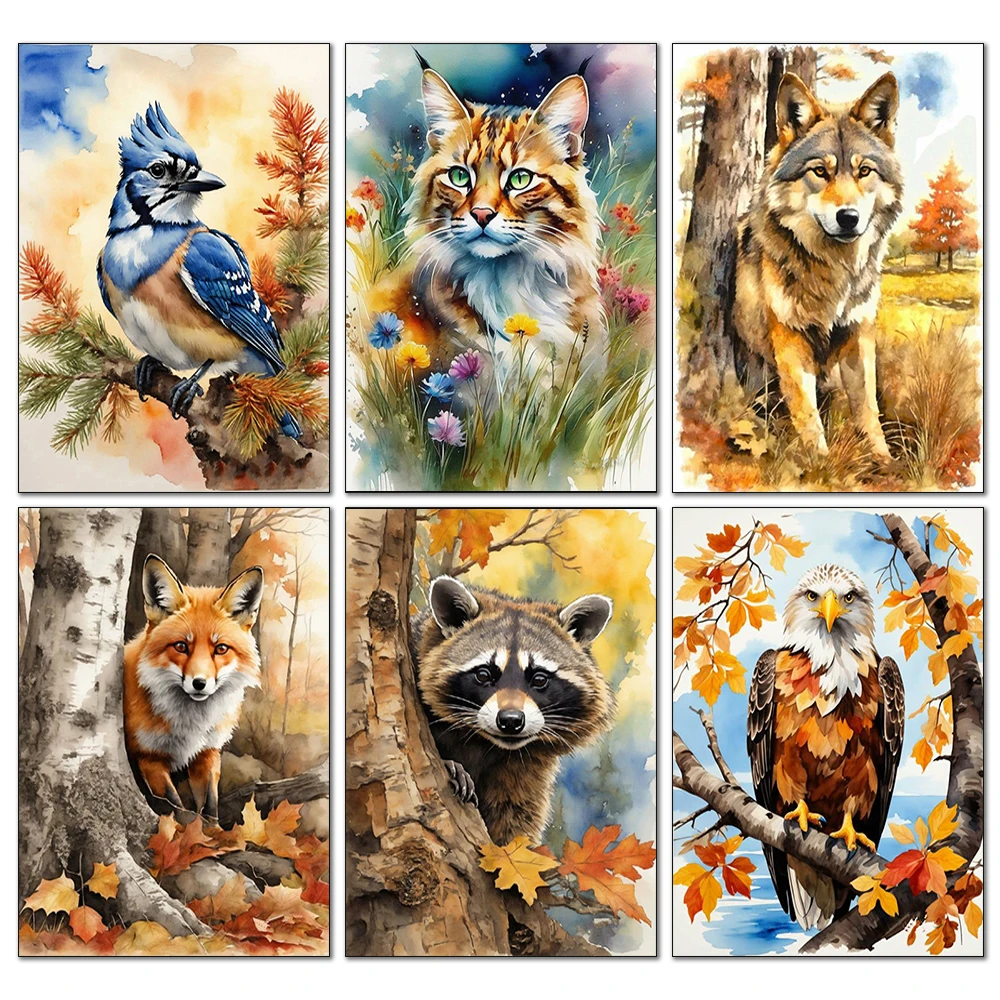 5D Cat Diamond Painting Animals Full Diamond Embroidery Mosaic Inlay Cross Stitch Set Art DIY Home Decoration