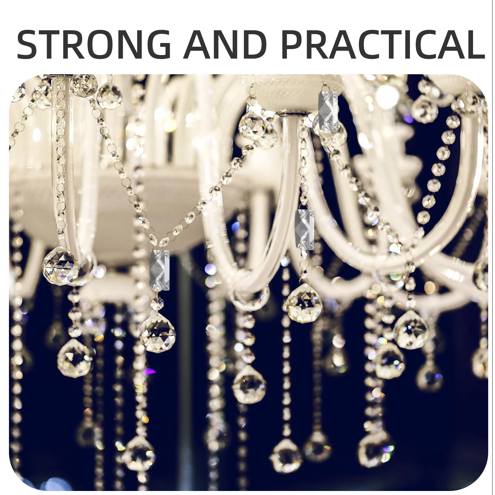 

10Pcs Crystal Pendant Hanging Decorations Acrylic Chandelier Prisms Drops Wedding Curtain Ornament DIY Hanging Crystal Pendant