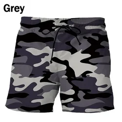 Camouflage Graphic Beach Shorts For Men 3D Print Surf Board Shorts Quick Dry Swimsuit Kids Swimming Trunks Cool Ice Shorts