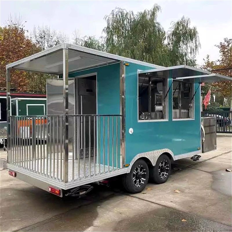 

Compact Food Truck Cart Mobile Dining Car Vending Snack Trailer Street Cuisine Vendor Festival Package