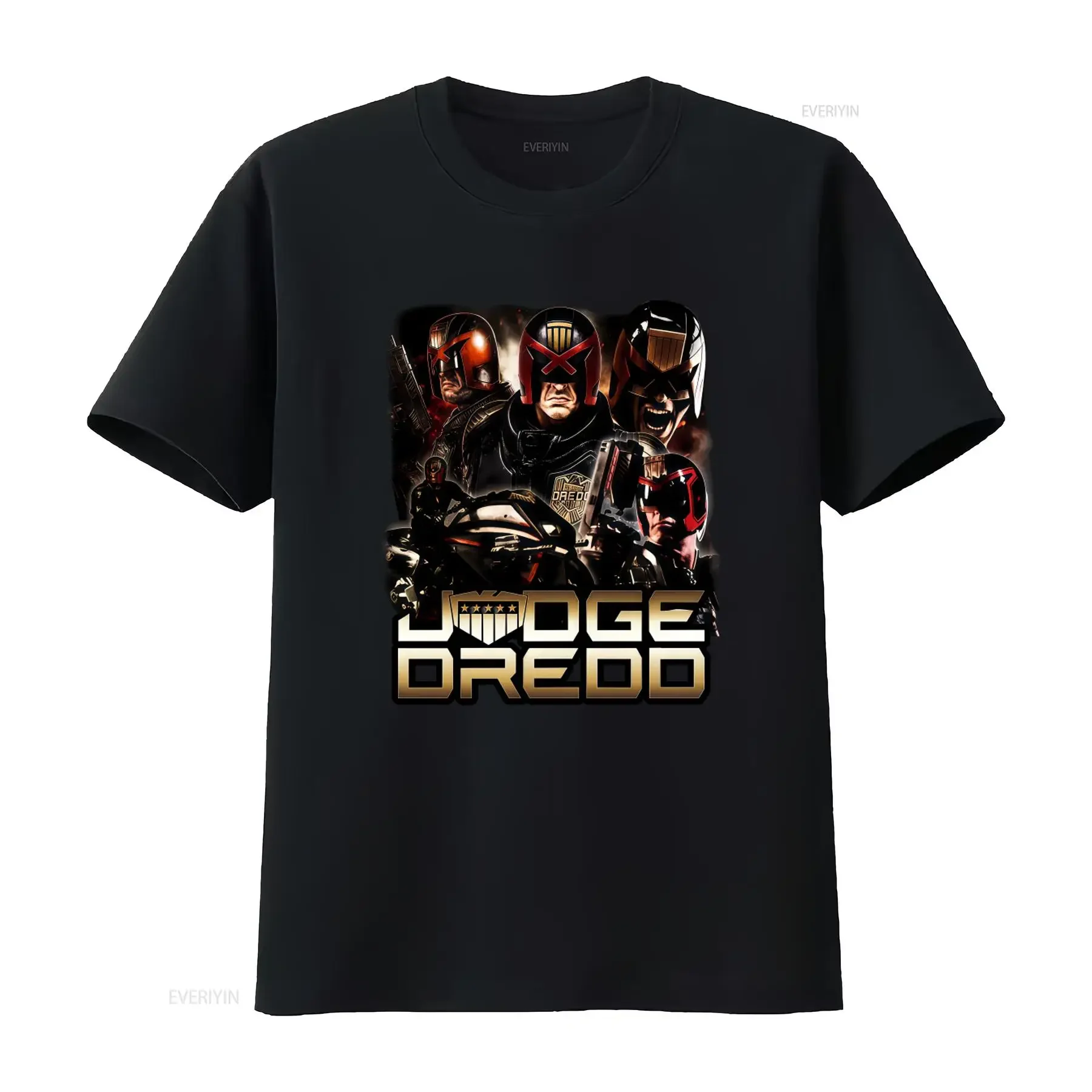 Judge Dredd T Shirt Classic Design High Quality Print Perfect for Fans of the Iconic Sci Fi Series vintage Washed Casual