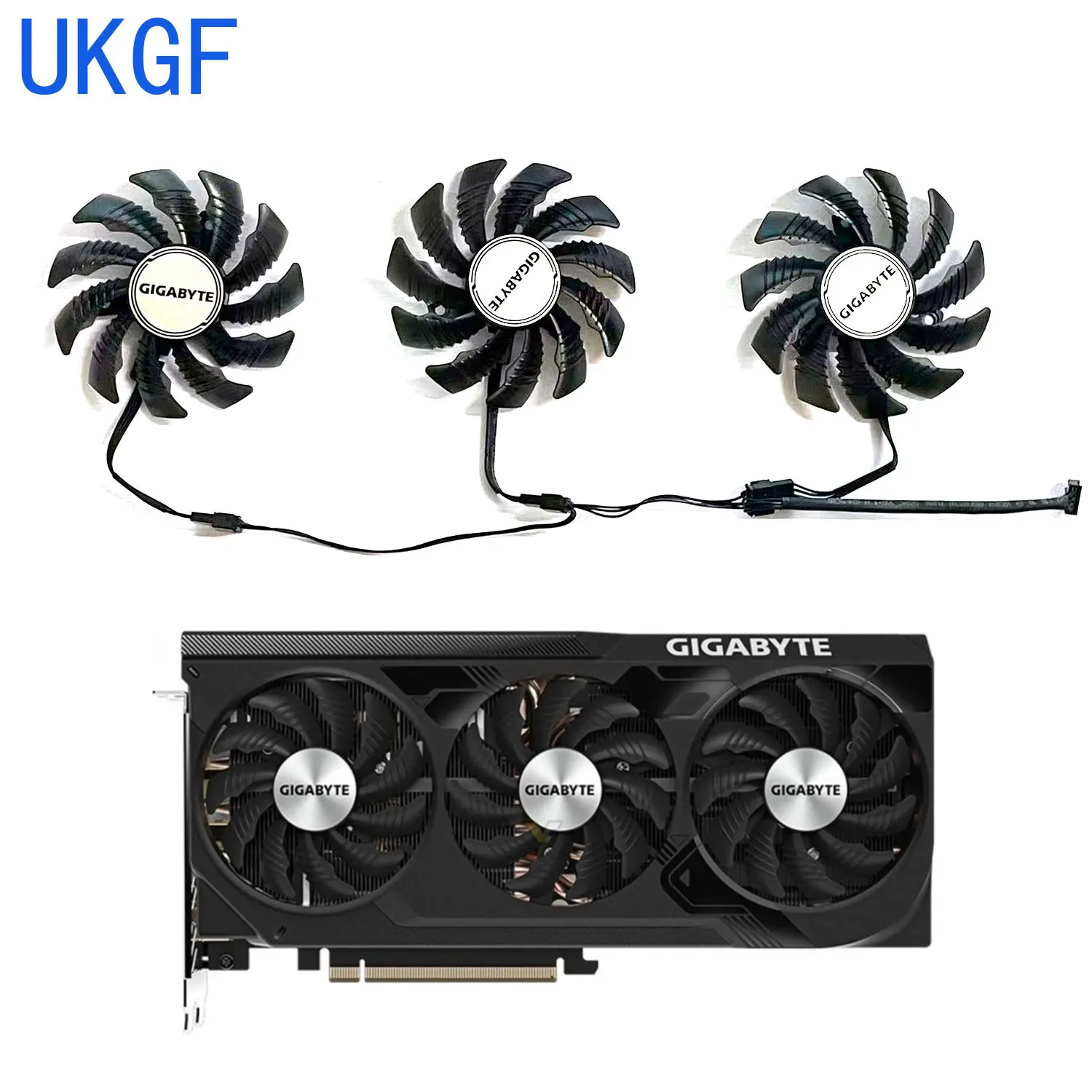 

Brand new 75MM 4PIN PLD08010S12HH RTX4070 4070TI GPU fan for GIGABYTE GeForce RTX4070 4070ti WINDFORCE OC graphics card