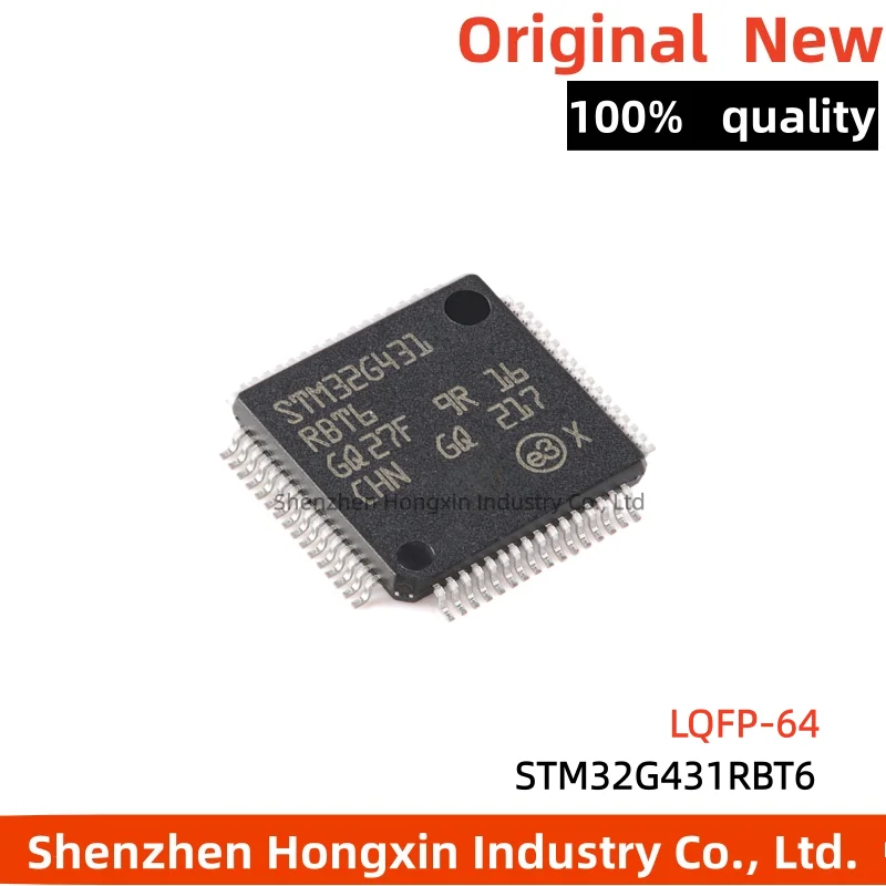 

1 piece STM32G431RBT6 LQFP-64 ARM Cortex-M4 32-bit microcontroller MCU
