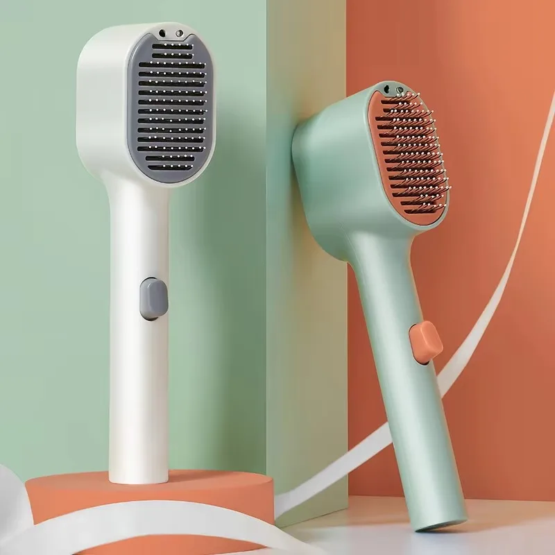 

Dual-Function Eco-Friendly Pet Massage Comb for Cats and Dogs Automatic with Charging Feature Made of Plastic