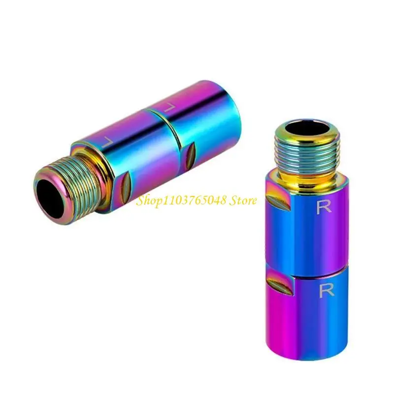 R53E 1 Pair Chrome-molybdenum Steel Bike Pedal Extenders Cycling Mountain MTB Pedal Extension Shaft Screws Bolts