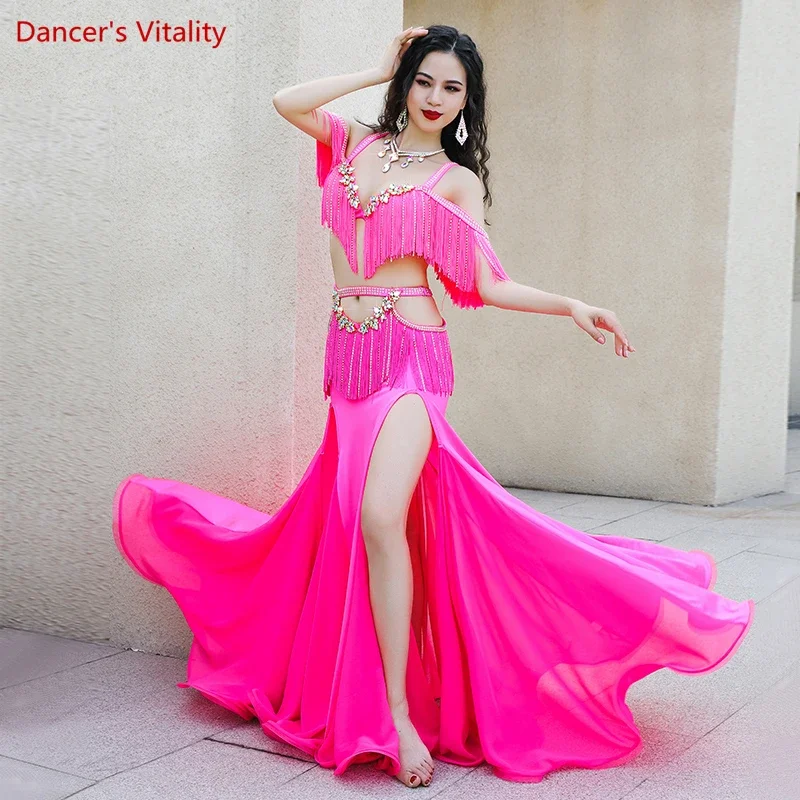 bellydance costume luxory cusomzied belly dancing performance bra+long skirt 2pcs women adult children Oriental Dance Clothing