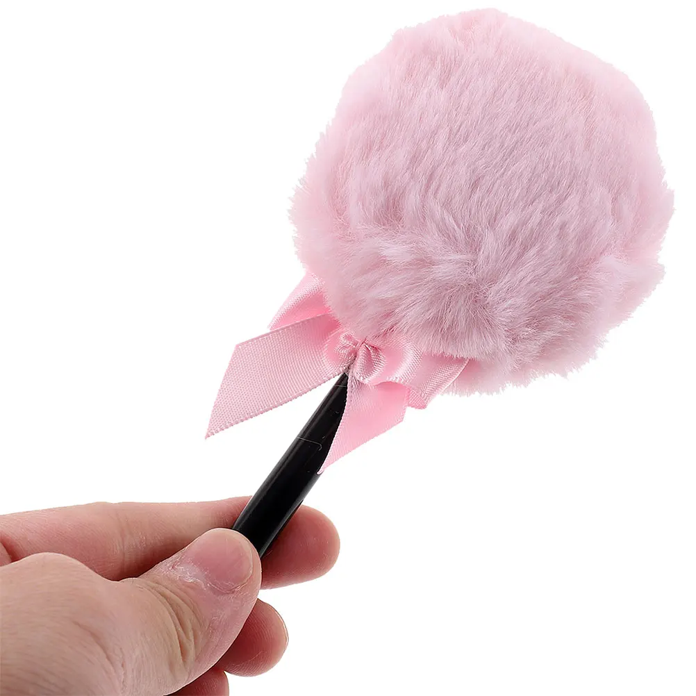 

Ultrasoft Long Hair Makeup Sponge Bow Design Applicator For Face Body Loose Tools Large Powder Puff Daily Stage Use