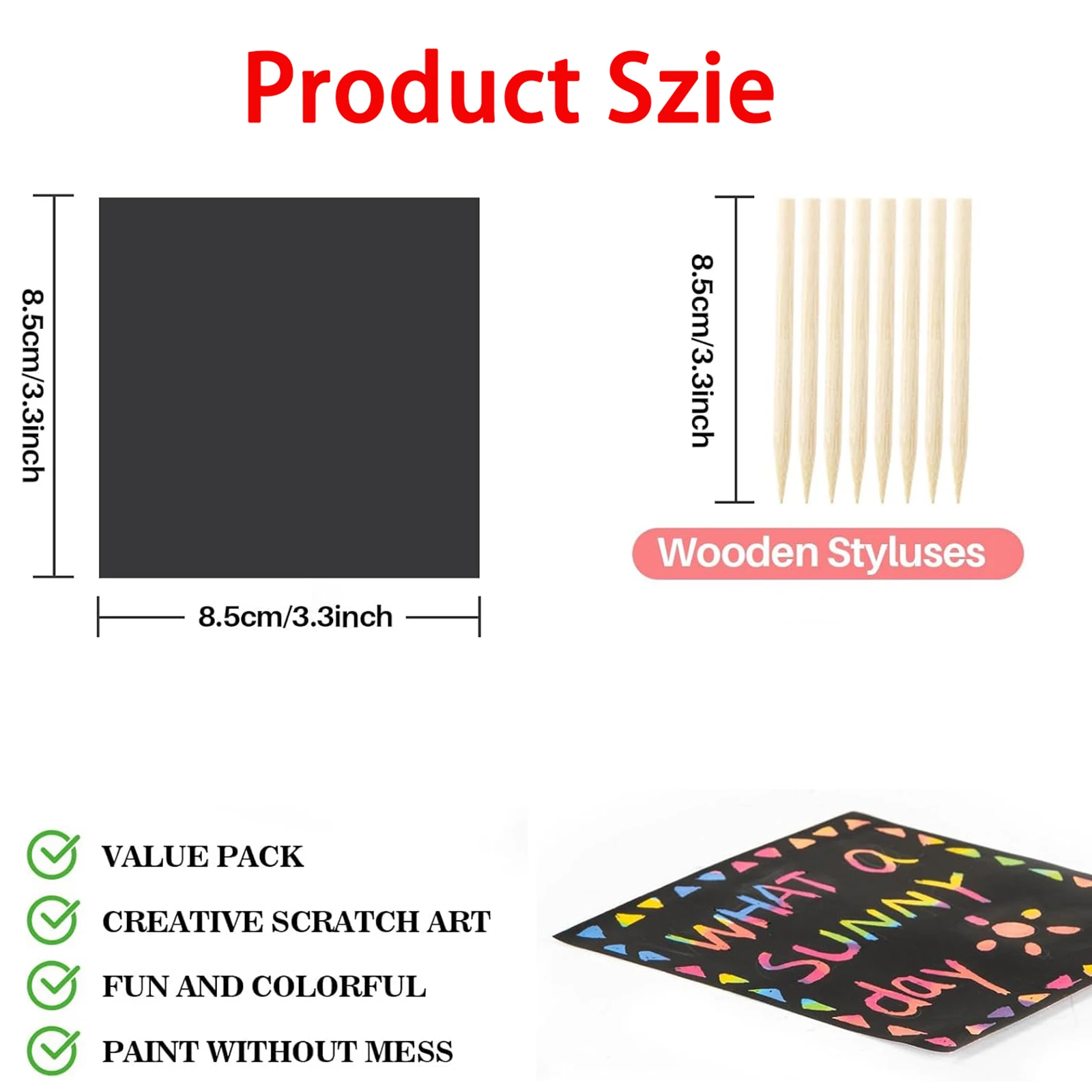 قوس قزح خدش ورقة الفن قوس قزح خدش ملاحظات خدش الفن حفلة تفضل خدش ورق فني ملاحظة صغيرة خدش ورقة للولادة