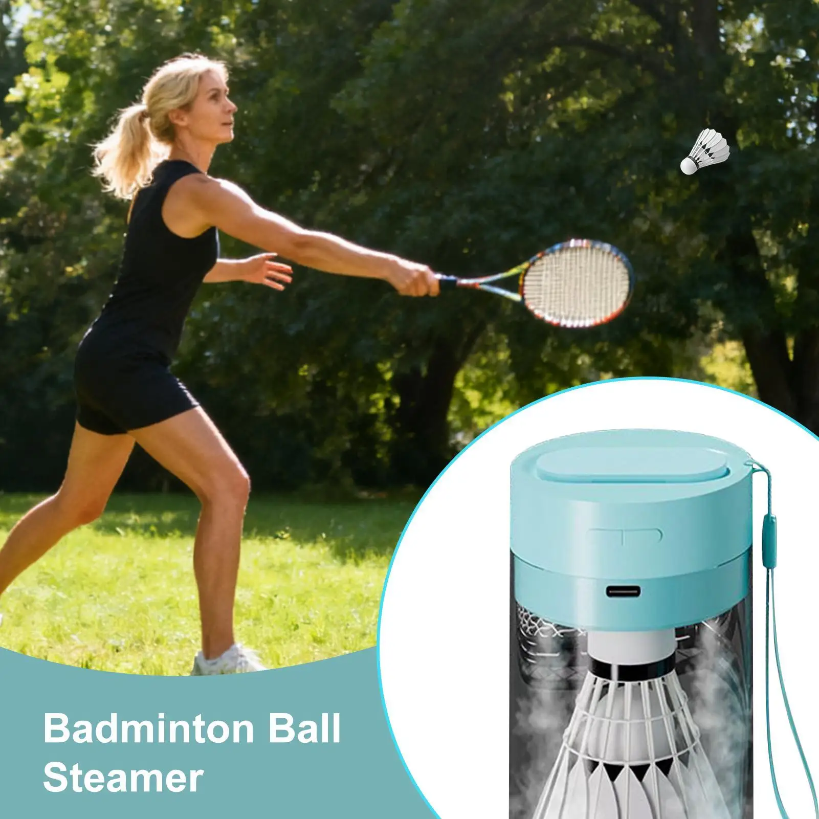 

Отпариватель для мячей для бадминтона Type-c, перезаряжаемый отпариватель для мяча для бадминтона, спортивный аксессуар, легкий вес для подростков, мальчиков, сына, женщин, семьи