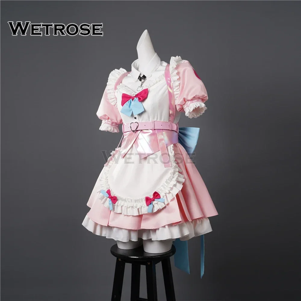 【Wetrose】 Yuuki Sakuna Cosplay Costume Pink Sakunada Familia SakuFami Minato Aqua New Hololive Holo Vtuber Wig Halloween Xmas