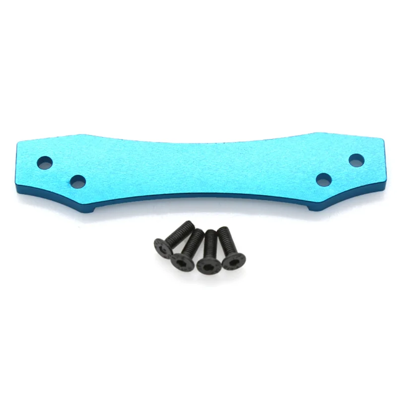 2X placa de parachoques delantero de Metal para Tamiya TT02 TT-02 1/10 RC piezas de mejora de coche