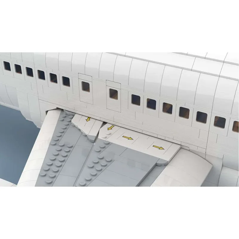 Moc Mattoni da costruzione Modello militare Tecnologia Airbus A320 Blocchi modulari Regali Giocattoli per bambini Set fai da te Assemblaggio