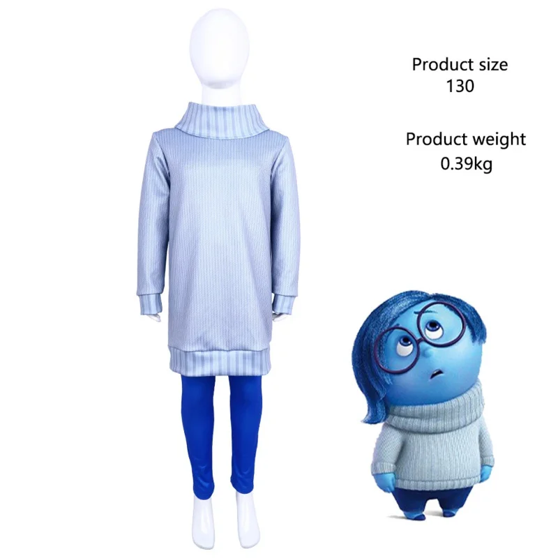 EE01 Inside Out2 أزياء تنكرية للموسيقى المحرجة والبؤرية أزياء الهالوين لمرحلة الأداء زي فريق وكيل العقل و0Ww