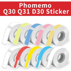 Phomemo Q30 D30 Label Maker Tape Sticker Replacement Waterproof Tearproof Thermal Label Sticker Paper for School Home Office