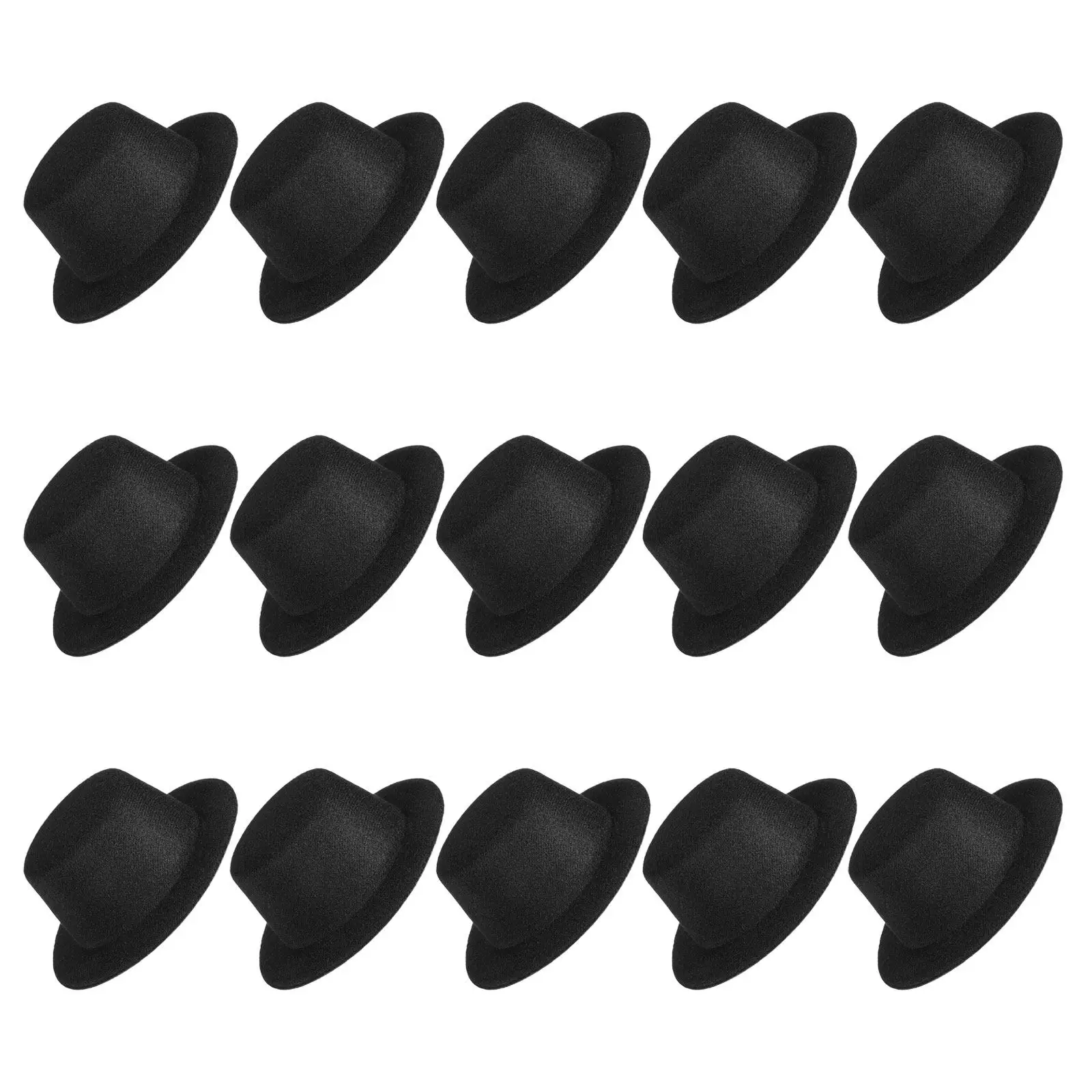 15pcs-handcraft-mini-top-hats-creative-diy-miniature-formal-hats-snowman-wine-bottle-toppers-holiday-party-supply