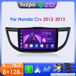 Hizpo Android 13 For Honda CR-V CRV 2012 - 2015 GPS Carplay Auto Car Radio Multimedia Video Player Stereo WIFI 4G BT RDS 7862S