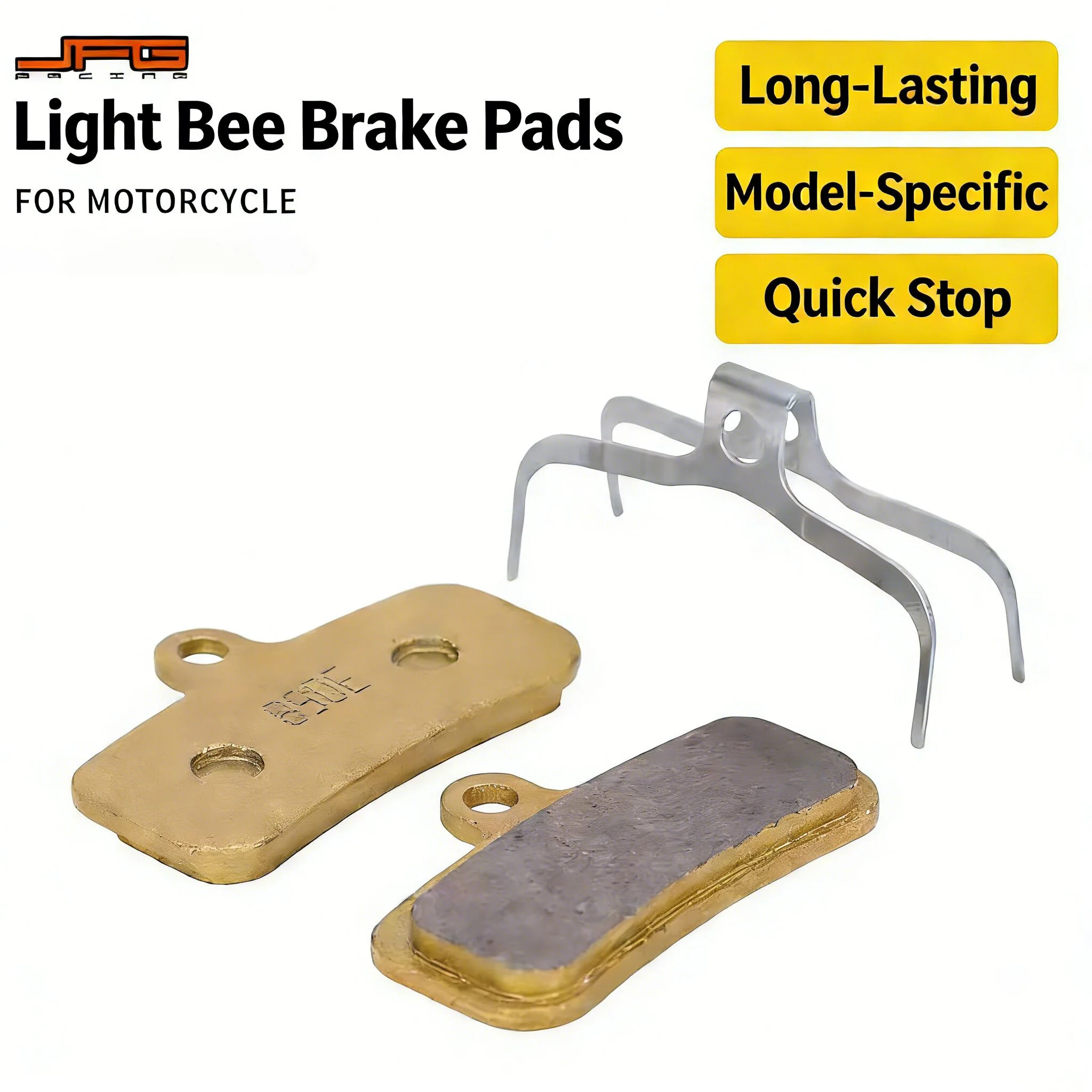 

Suitable for Light Bee Motorcycle Aftermarket Parts Disc Brake Pads Brake Shoes Heat-Resistant Oil-Resistant Brake Pads