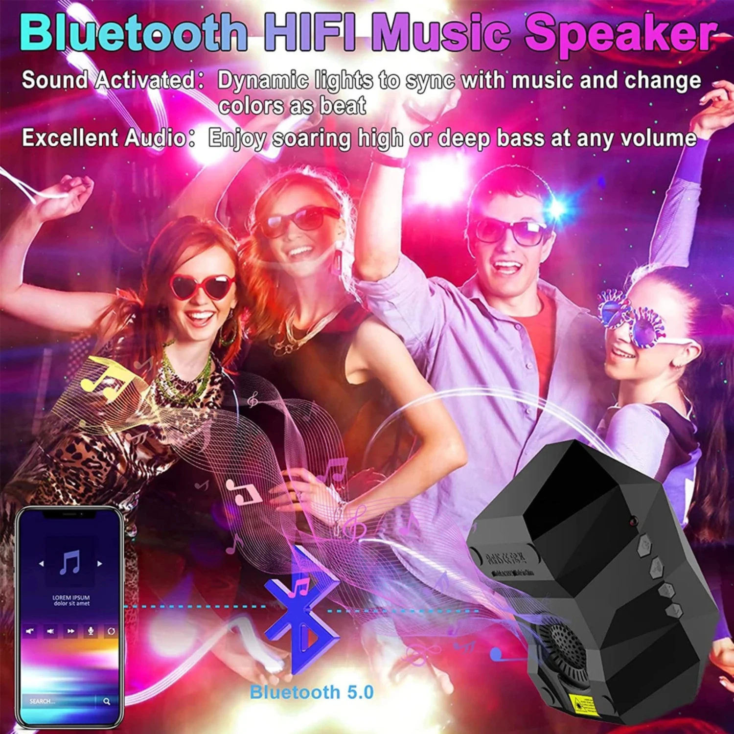 Captivating Bluetooth Aurora Star Light Projector with Remote Control for Mesmerizing Night Light Experience - Ideal Gift for Ma