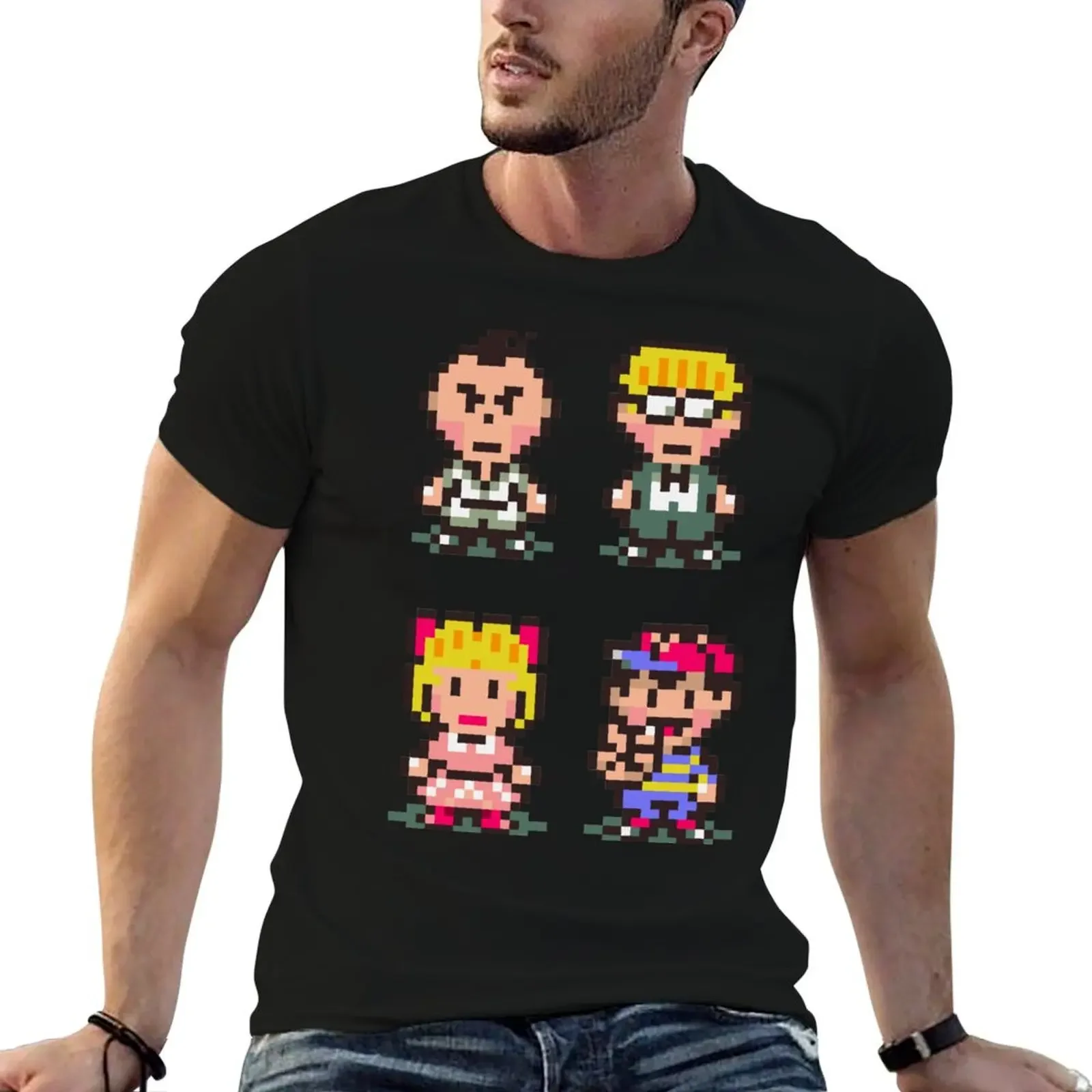 Earthbound (Mother 2) Quartet T-Shirt basketball graphic tees anime stuff essential t shirt outfits for men