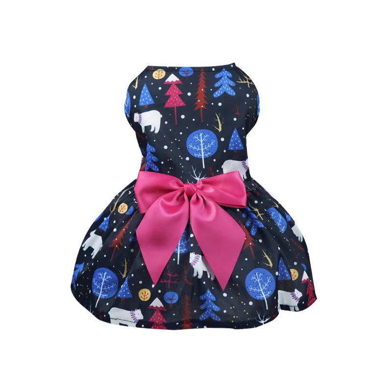 Christmas Dog Dresses For Small Dogs Clothes Summer Christmas Cosplay Cat Pet Dog Dress Fancy Princess Puppy Dress