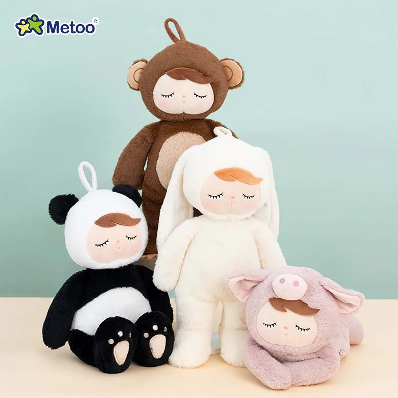 Metoo Doll Kid Toys Cute-And-Cute Angela Stuffed Animal Plush Sleeping Toys For Girls Newborn Baby Christmas Birthday Gift