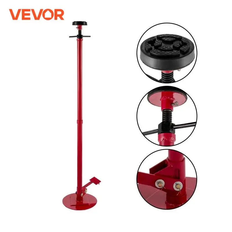 VEVOR 1500lbs 1/2 3/4Ton Under Hoist Stand Pole Jack Heavy Duty Car Support Lifting Jack for Car Installations and Replacement