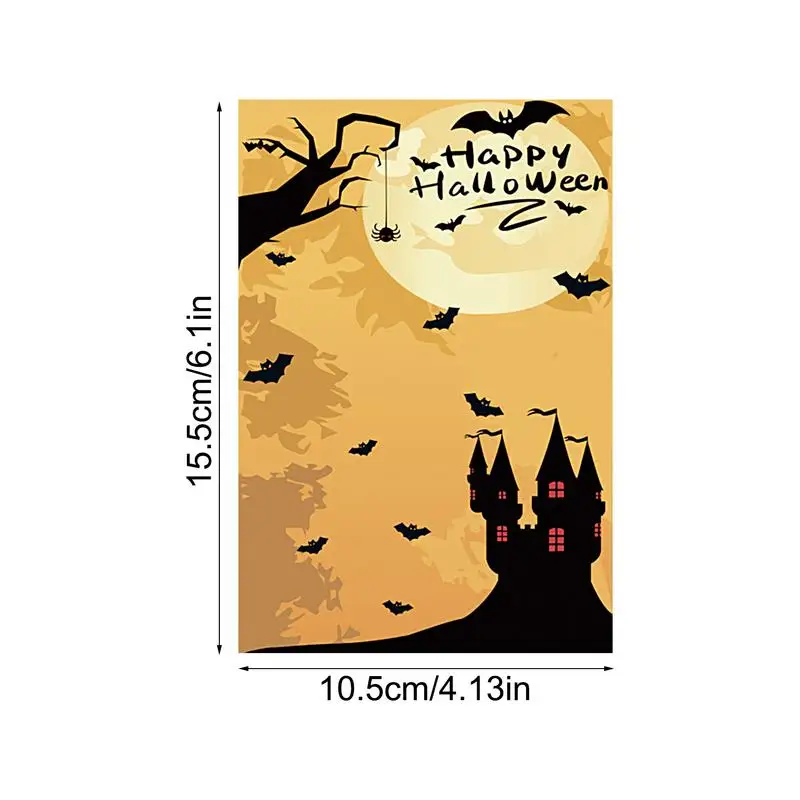 Halloween Party Uitnodigingen Kaarten Vullen In Blanco Uitnodigen Horror Party Kaarten Vintage Eng Thema Cartoon Spooky Castle 10st