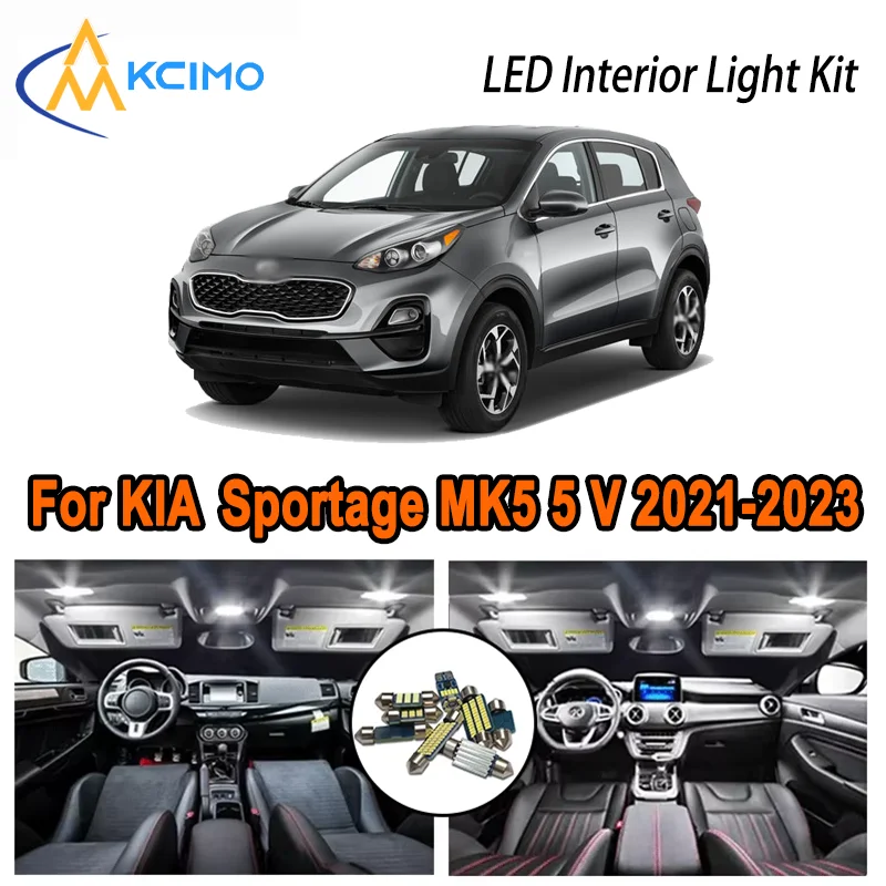 

For KIA Sportage MK5 5 V 2021-2023 2022 Premium LED Interior Dome Map Trunk Light Kit Car Led Lamps Canbus No Error