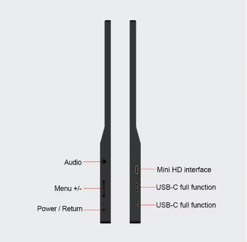 Portable high definition 4K touch display, 144Hz high brush dual screen expansion portable display