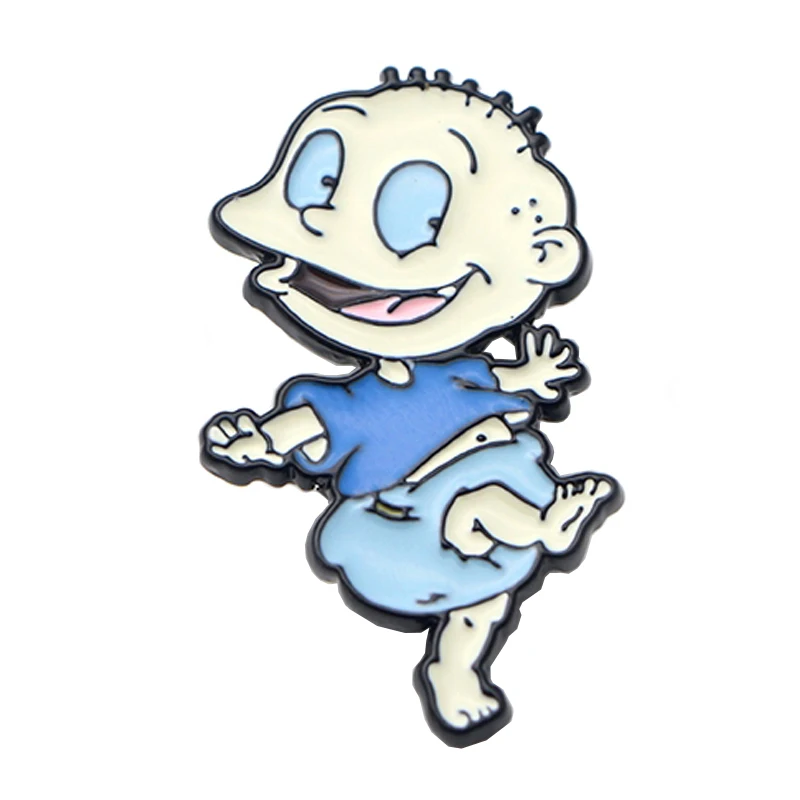 Cartoon Dinosaur Enamel Lapel Pin image