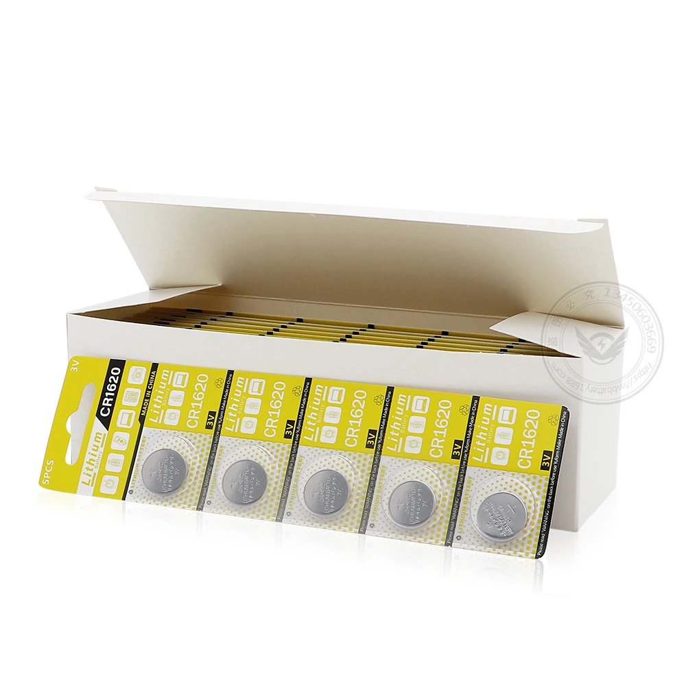 CR1620 Battery CR 1620 3V Button Battery For Watch Car Remote Control Calculator Scales Shavers DL1620 BR1620 Lithium Coin Cells