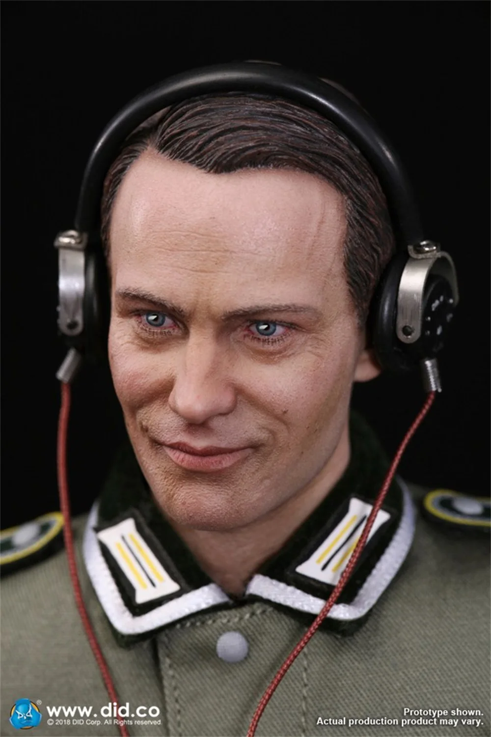 1/6 DID D80133 Communication Center 3 Radio Operator Male Realistic Head Sculpture Carving Model For 12inch Doll