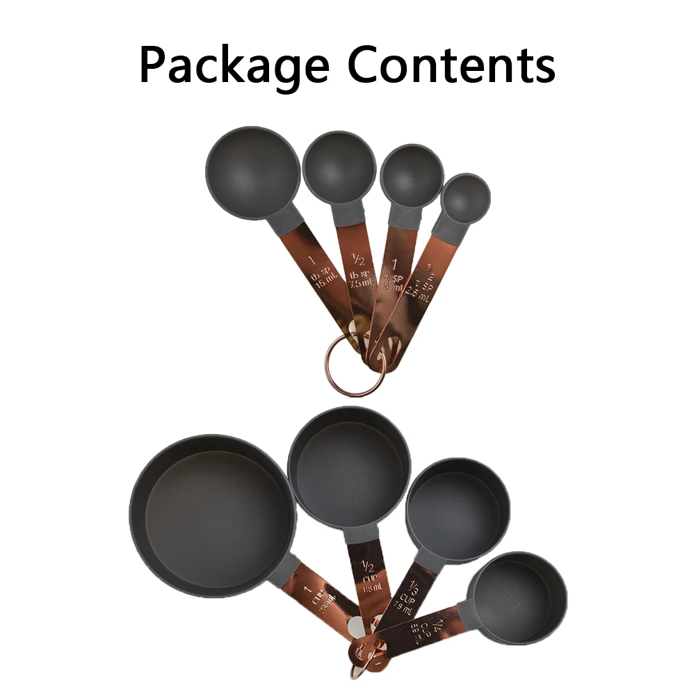 8Pcs/Set Kitchen Tools Measuring Spoons Set Teaspoon Coffee Sugar Scoop Cake Baking Measuring Cups Kitchen Cooking Baking Tools