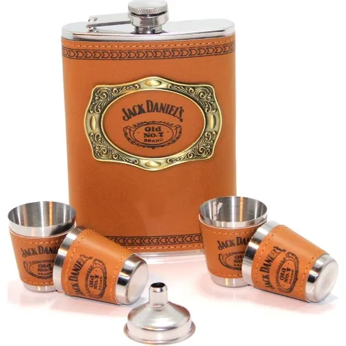 Hadidurmaal Leather Covered 4 Pcs Cupped