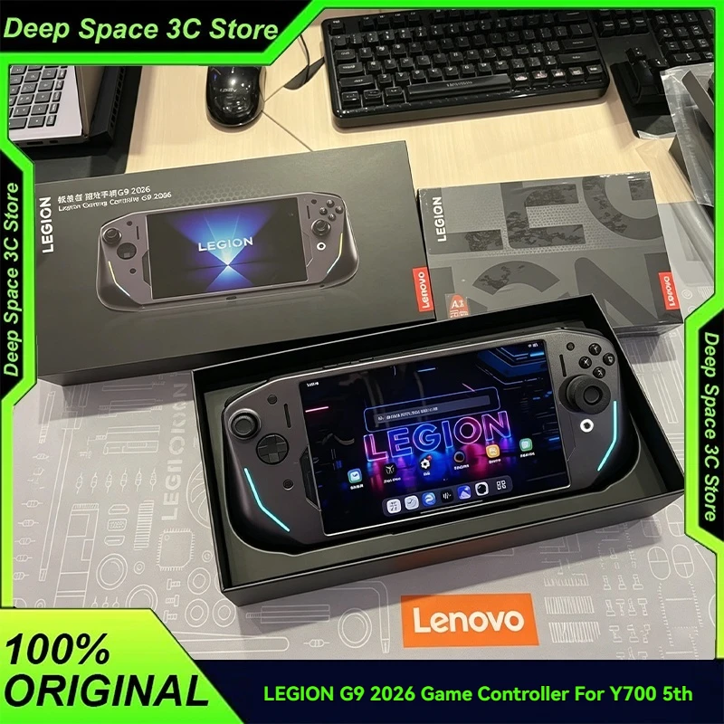 

Игровой контроллер LEGION 2026 G9 Carbon Crystal Gray для планшета Legion Y700 5-го поколения, портативные кнопки с микропереключателями, линейные триггеры Hall