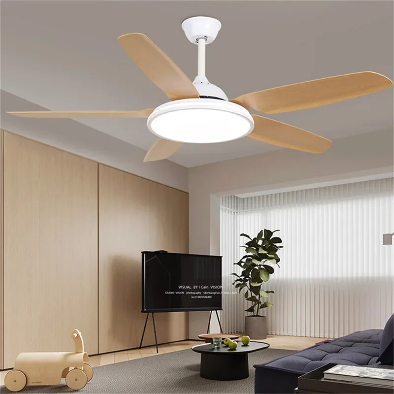 TEMAR Modern Fan Light Luxury Living Room Restaurant Bedroom Study LED Ceiling Fan Light Remote Electric Fan Light image 4