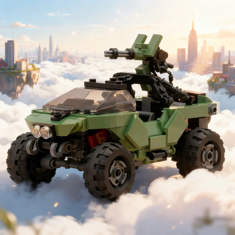 

395pcs MOC Halo Infinite Warthog Space Model Building Blocks Construction Christmas Gifts Toy Creative DIY Idea Education Toys