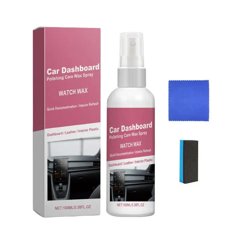 

Dashboard Spray Cleaner Car Polishing Care Wax Spray Quick Waterless Detailer With Shine Booster For Cars Trucks SUVs