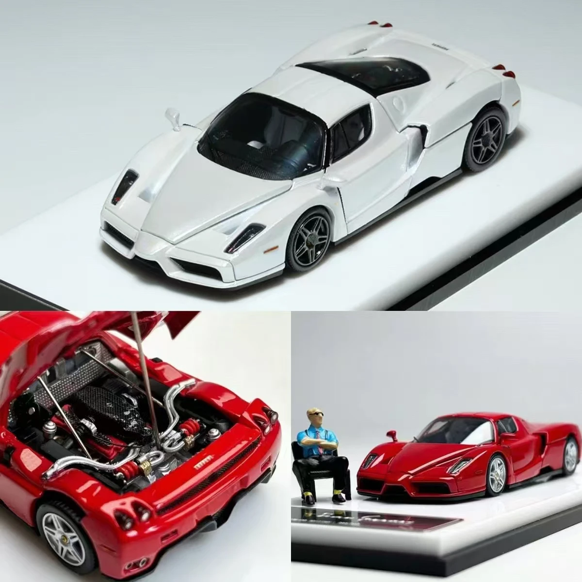 King Model 1: 64 alloy car model with open back cover