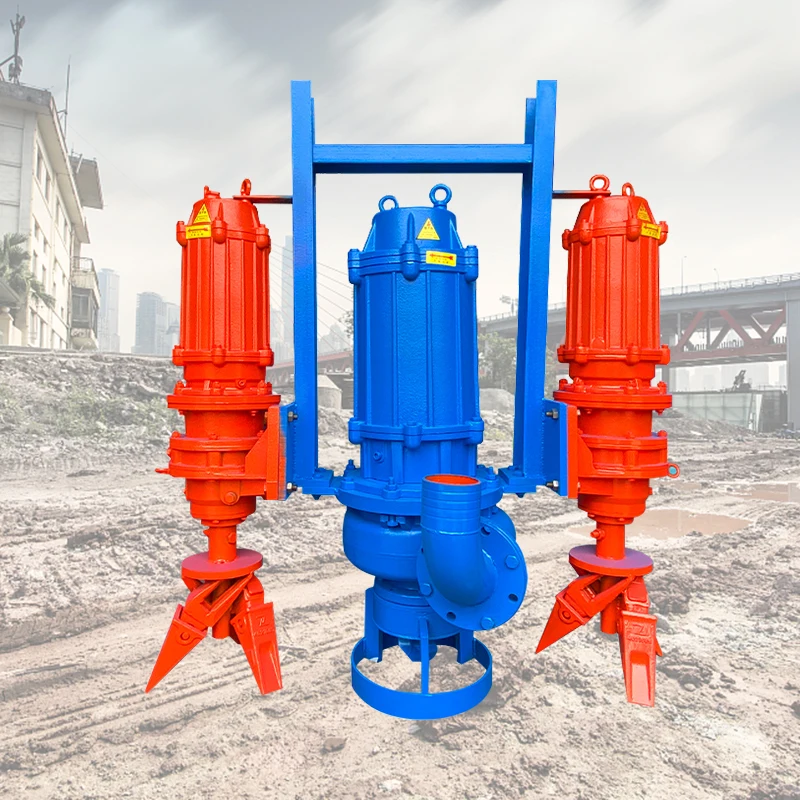 Electric Water Slurry Pump With Agitator Non Clogging Slurry Pump Flexible Transfer Mining Slurry Pump Mud For Drilling