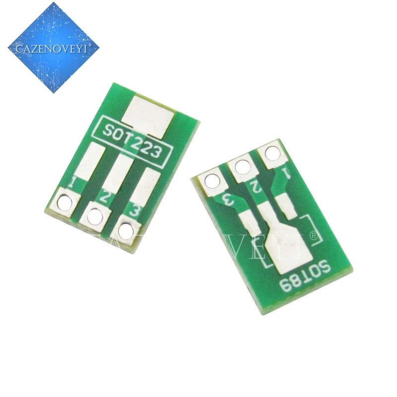 20pcs/lot SOT89 SOT223 to DIP PCB Transfer Board DIP Pin Board Pitch Adapter keysets In Stock