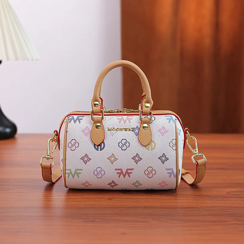 

High end small bag, hand-held pillow bag, versatile trendy single shoulder crossbody bag with vintage flowers for women